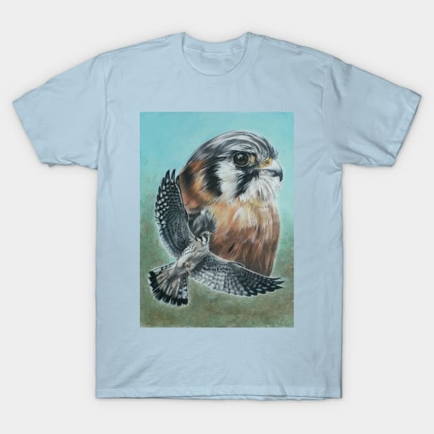 American Kestrel T-Shirt by BarbBarcikKeith